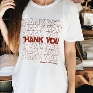 White Brandy Melville Graphic Tee